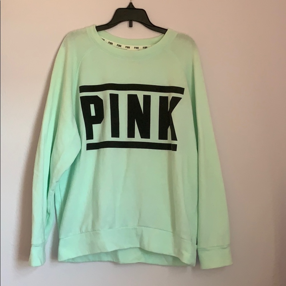 Victoria’s Secret PINK Mint Green Sweater